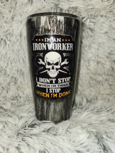 Load image into Gallery viewer, Iron Worker Tumbler - 20 oz Curve