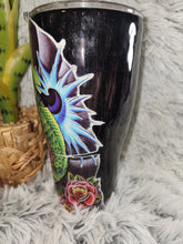 Load image into Gallery viewer, Black Coi fish Tumbler - 30 oz Curve