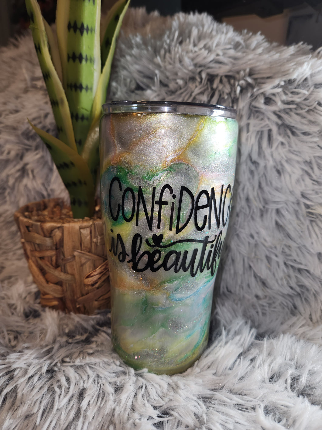 Confidence is Beautiful Tumbler - 20 oz Curve